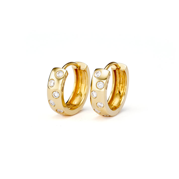 Round Brilliant Diamonds Chic Sophistication Earring