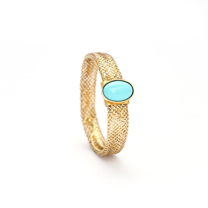 Italian Green Turquoise Rings