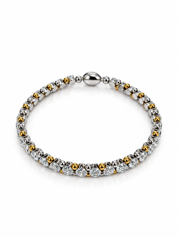 Two-Tone Tennis Bracelet