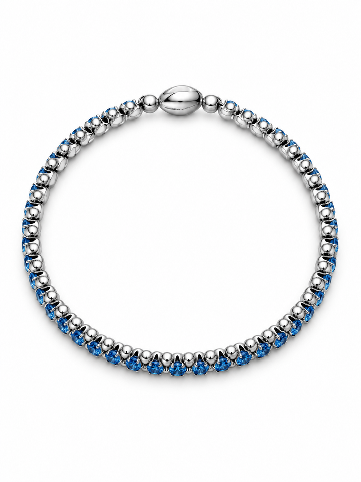 Everglow Royal Blue Tennis Bracelet - Magnetic Link
