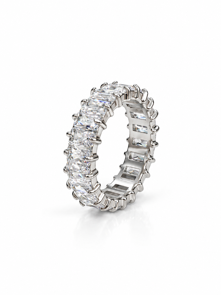 Baguette Crystal Band Ring