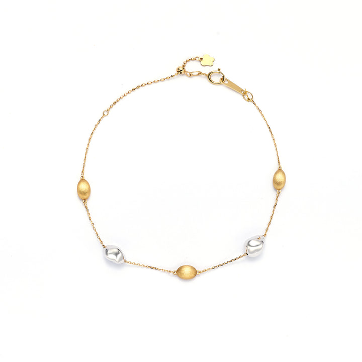 The Rigato Silk & Stone 18K Gold Bracelet